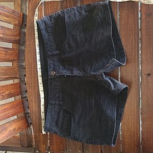 H&M black polkadot shorts